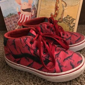 In great used condition, boys 11.5 vans high tops